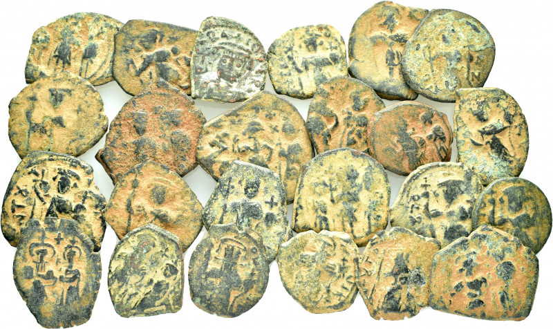 24 BYZANTINE FOLLIS.SOLD AS SEEN. NO RETURN.