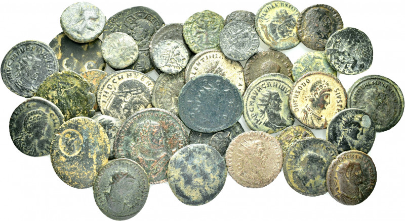 38 ANCIENT BRONZE COINS.SOLD AS SEEN. NO RETURN.