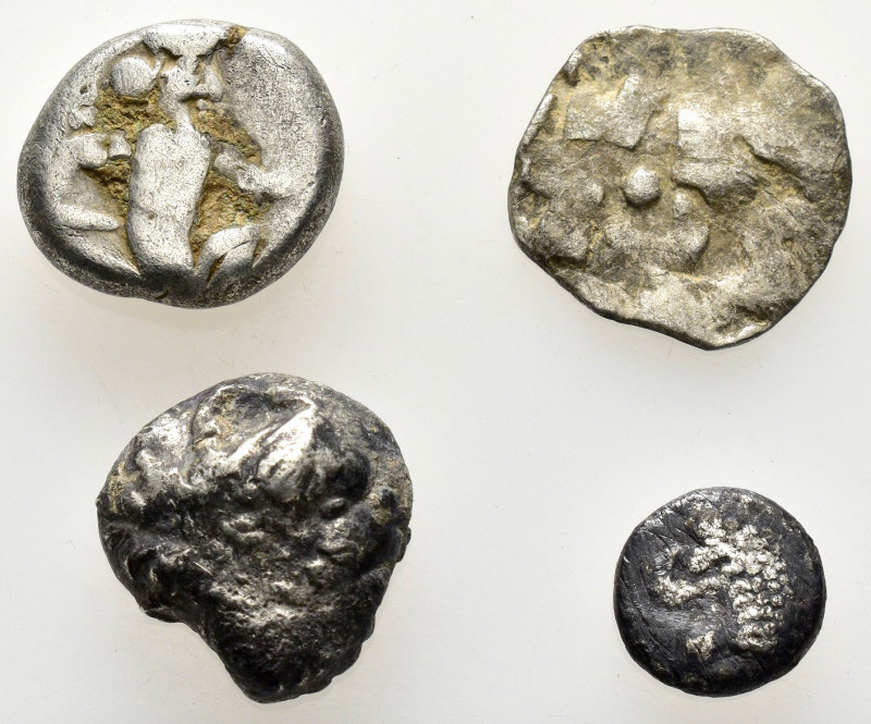 4 ANCIENT SILVER COINS.SOLD AS SEEN. NO RETURN.
