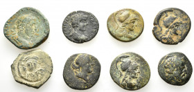 8 ANCIENT BRONZE COINS.SOLD AS SEEN. NO RETURN.