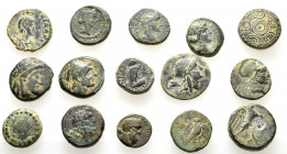 15 ANCIENT BRONZE COINS.SOLD AS SEEN. NO RETURN.