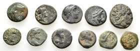 11 ANCIENT BRONZE COINS.SOLD AS SEEN. NO RETURN.