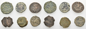 6 ANCIENT BRONZE COINS.SOLD AS SEEN. NO RETURN.