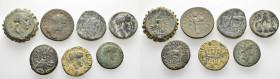 7 ANCIENT BRONZE COINS.SOLD AS SEEN. NO RETURN.