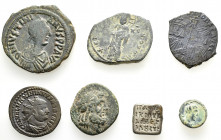 7 ANCIENT BRONZE COINS.SOLD AS SEEN. NO RETURN.