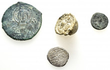 4 ANCIENT COINS.SOLD AS SEEN. NO RETURN.
