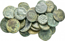 28 ANCIENT BRONZE COINS.SOLD AS SEEN. NO RETURN.