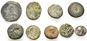 9 ANCIENT BRONZE COINS.SOLD AS SEEN. NO RETURN.