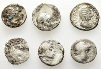 6 ANCIENT SILVER COINS.SOLD AS SEEN. NO RETURN.