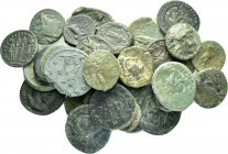 34 ANCIENT BRONZE COINS.SOLD AS SEEN. NO RETURN.