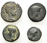 4 ANCIENT BRONZE COINS.SOLD AS SEEN. NO RETURN.