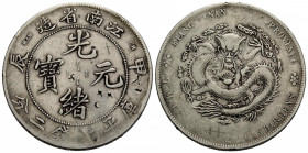 Kaiserreich / Empire
Kiangnan Provinz Dollar / Yuan (1904) HAH. 39.6 mm. Silber / Silver. Hsiengfen. Mit Punzen / With hallmarks. KM Y 329.6. 26.70 g...