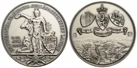 Landau
 Versilberte Medaille / Silvered medal 1898. 40.0 mm. auf das XVI Verbands- und 25jähriges Jubiläumsschießen / on the XVI Association- and 25t...
