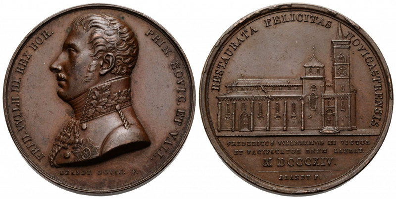 Preussen / Prussia Friedrich Wilhelm III. 1797-1840
 Bronzemedaille / Bronze me...