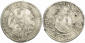 Sachsen, Herzogtum, ab 1547 Kurfürstentum, ab 1806 Königreich / Saxony Albertiner
Johann Georg I. und August, 1611-1615 Taler / Thaler 1615. 42.6 mm....