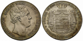 Sachsen, Herzogtum, ab 1547 Kurfürstentum, ab 1806 Königreich / Saxony Albertiner
Friedrich August II. 1836-1854 Doppeltaler (3 1/2 Gulden) / Double ...