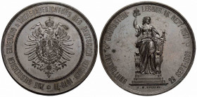 Kaiserreich / Empire
 Bronzemedaille / Bronze Medal 1883. 47.1 mm. Vs. ZUR SIEGREICHEN ERHEBUNG & WIEDERAUFRICHTUNG DES DEUTSCHEN REICHES 1870-71. Re...