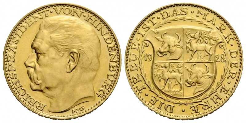 Medaillen / Medals Personen
Hindenburg, Paul von (1847-1934) Goldmedaille / Gol...