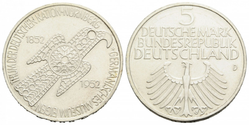 Bundesrepublik / Federal Republic
 5 Deutsche Mark 1952 / 1955 / 1955 / 1957. 2...