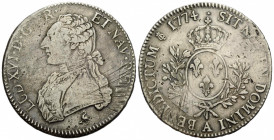 Königreich und Republik / Kingdom and Republic
Louis XVI. 1774-1792 Ecu d'argent 1774 A-Paris Mint / Heron. 40.8 mm. Silber / Silver. Obv. Ornamental...