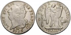 Königreich und Republik / Kingdom and Republic
Constitution, 1791-1793 Ecu de 6 livres 1793 A. 39.3 mm. Silber / Silver 0.917. Louis XVI. Gadoury 55....