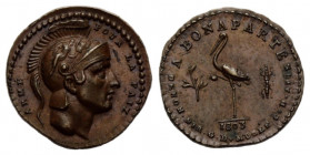Königreich und Republik / Kingdom and Republic
Consulat, 1799-1804 Bronzemedaille / Bronze medal 1803. 13.5 mm. Armeegeld / Army money. ARME POUR LA ...
