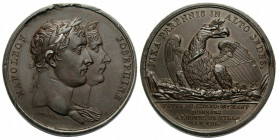 Königreich und Republik / Kingdom and Republic
I. Kaiserreich. Napoleon I. 1804-1815 Bronzemedaille / Bronze medal AN XIII ( 1804 - 1805 ). 34.6 mm. ...