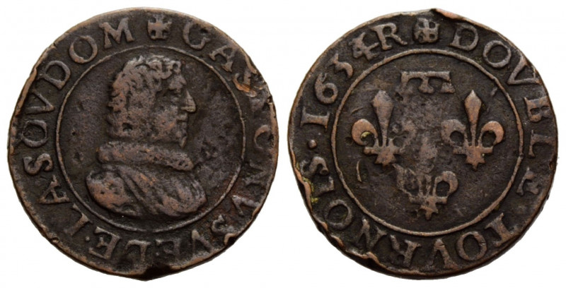 Dombes, Herzogtum
Gaston d'Orléons, 1627-1652 Double Tournois 1634 R. 20.5 mm. ...