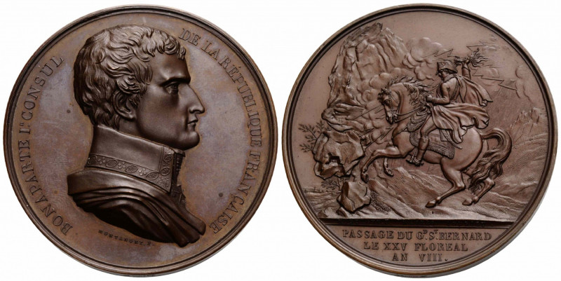 Medaillen / Medals
 Bronzemedaille / Bronze medal L'AN VIII (1799). 59.64 mm. V...