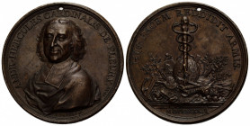 Medaillen / Medals
 Bronzemedaille / Bronze medal 1736. 54.4 mm. Gelocht / Holed. Auf André Hercule, Cardinal de Fleury. MDCCXXVI (1736). Auf André H...