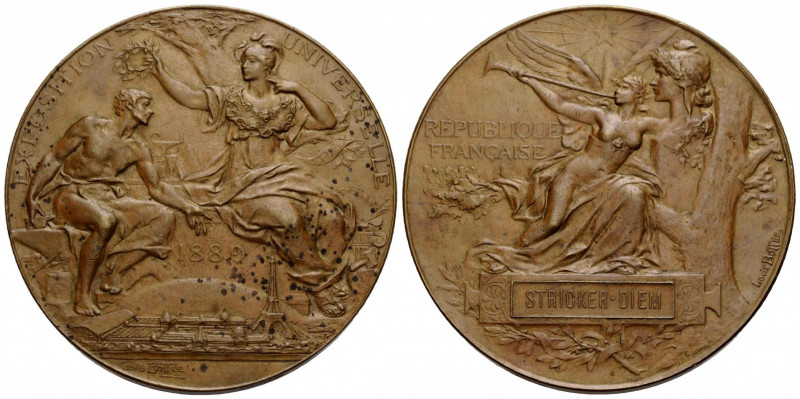 Medaillen / Medals
 Bronzemedaille / Bronze medal 1889. 63.2 mm. EXPOSITION UNI...