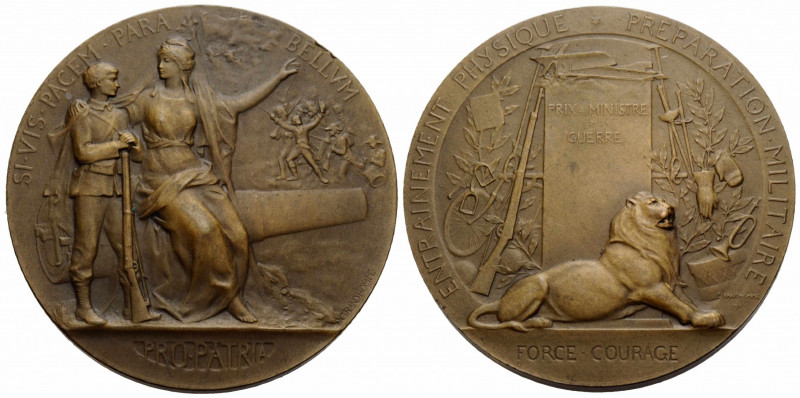 Medaillen / Medals
 Bronzemedaille / Bronze medal 1911. 49.8 mm. SI VIS PACEM P...