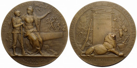 Medaillen / Medals
 Bronzemedaille / Bronze medal 1911. 49.8 mm. SI VIS PACEM PARA BELLVM. Soldat und Frau. / Soldier and woman. Rv. PREPARATION MILI...