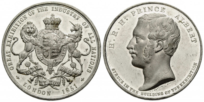 Königreich / Kingdom
Victoria, 1837-1901 Zinnmedaille / Tin medal 1851. 38.2 mm...