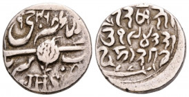 Kashmir
 1 Rupie (1885). 19.2 mm. Silber / Silver. 1 Rupee (VS1942 / 1885) with sword. KM Y 21a. 6.63 g. Sehr schön / Very fine.