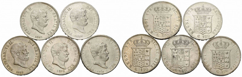 Neapel / Sizilien, Naples / Sicily
Ferdinando II. 1830-1859 120 Grana 1853. 37....