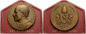 Vatikan - Kirchenstaat / Vatican - Church State
Pius XII. 1939-1958 Bronzemedaille / Bronze medal 1950. 70.0 mm Brustbild des Papstes (E. Pacelli) in...