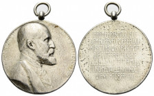 Johann II. 1858-1929 Silbermedaille / Silver medal 1910. 30.1 mm. Auf seinen 60. Geburtstag. / On his 60th birthday. Stempel von / by L. Hujer. Divo 1...