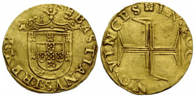 Königreich / Kingdom
Sebastian, 1557-1578 Cruzado o. J. /ND. 24 mm. Gold. PORTUGAL. Königreich. Sebastian, 1557-1578. Cruzado o. J., Lissabon. Gomes ...
