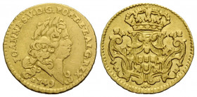 Königreich / Kingdom
João V. 1706-1750 1/2 Escudo 1749. 17.4 mm. Gold. KM 218. 1.75 g. Schön / Fine.