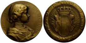 Medaillen / Medals
Franz Joseph I. 1848-1916 Bronzemedaille / Bronze medal 65.3 mm. (1917). BELLATORUM INDIGENTIS. Wappen. / Coat of arms. Rv. FRANCI...