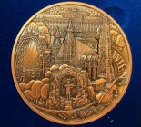 Wien Vienna
Bronzemedaille / Bronze medal o. J. / ND. 71 mm. Stadt Wien / Vienna City. Einseitige Medaille / One-sided medal. Sehenswürigkeiten / Pla...