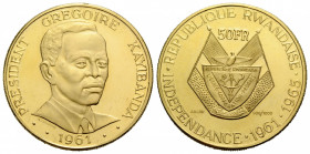 Republik
 50 Francs 1965 27.5 mm. Gold 0.900. Stempel von / by Argor. Friedberg 2. 15.00 g. Einige Kratzer / Some scratches. Vorzüglich / Extremely f...