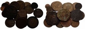Kaiserreich und Föderation / Russian Empire and Federation
 Diverse Münzen / Various coins Kupfer und Bronze / Copper and Bronze. Gesamtgewicht / Tot...