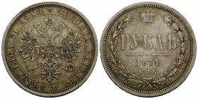 Kaiserreich und Föderation / Russian Empire and Federation
Alexander II. 1855-1881 Rubel / Rouble. 1877. 35.5 mm. Silber / Silver 0.868. H. I. KM Y 2...
