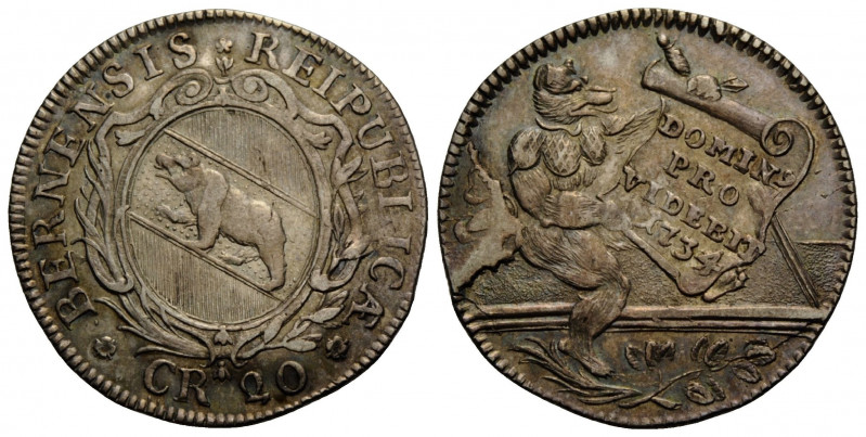 Bern / Berne
 Schulprämie (zu 20 Kreuzer) / School premium (to 20 Kreuzer) 1734...