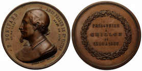 Genf / Geneva / Genève
 Bronzemedaille / Bronze medal 1883. 51 mm. Auf / To F. Bonivard. Brustbild Bonivards nach links / Bust of Bonivard to the lef...