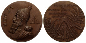 Genf / Geneva / Genève
 Bronzemedaille / Bronze medal 1898. 36.9 mm. Freimaurer-Medaille / Masonic Medal. Vs. Portrait, daneben Dreieck / Obv. Portra...