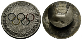 Graubünden / Grisons
 1928. 21.9 mm. Andenken Abzeichen / Memory badge for St. Moritz and Amsterdam. Anhänge Abzeichen / Attachments Badge. Schweiz -...