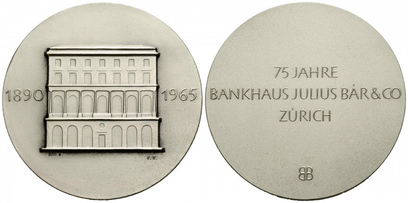 Zürich / Zurich
 Silbermedaille / Silver medal 1965. 60 mm. Silber / Silver 0.9...